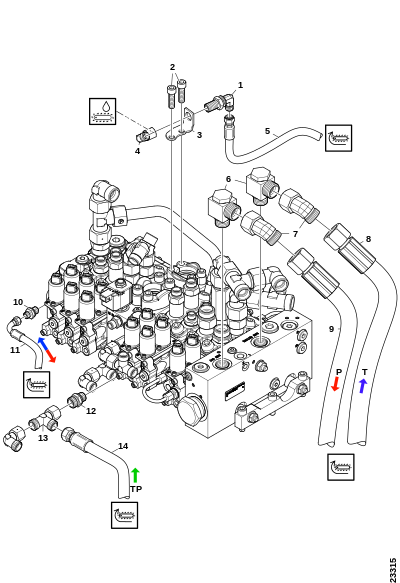 Соединения, распределительный клапан L90LS