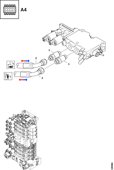Соединения, качающийся рычаг "A4"