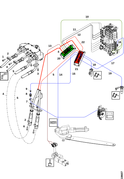 Электропроводка, электроника и датчик