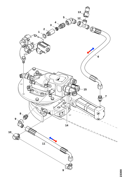 Соединения, гидроцилиндр