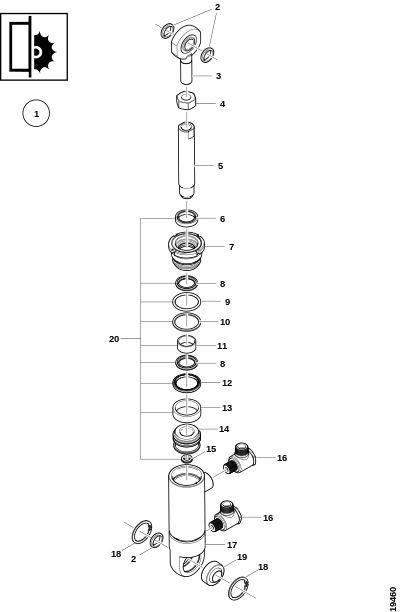 Гидроцилиндр, устройство измерения длины