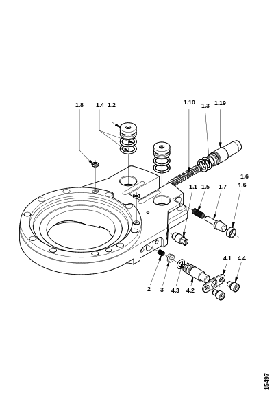 Натяжитель цепи, пилотный клапан