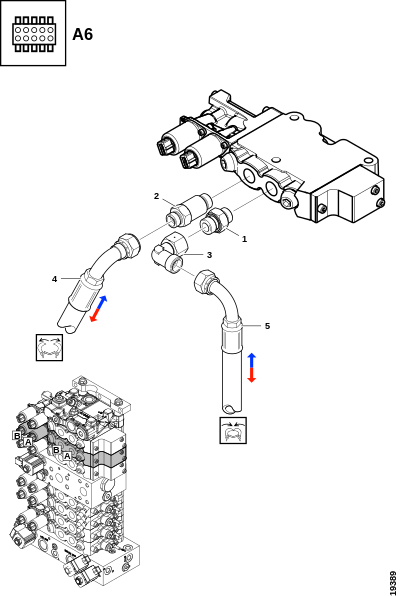 Соединения, нижние ножи сучкорезки "A6"