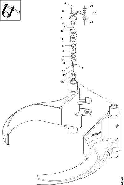 Механизм измерения диаметра