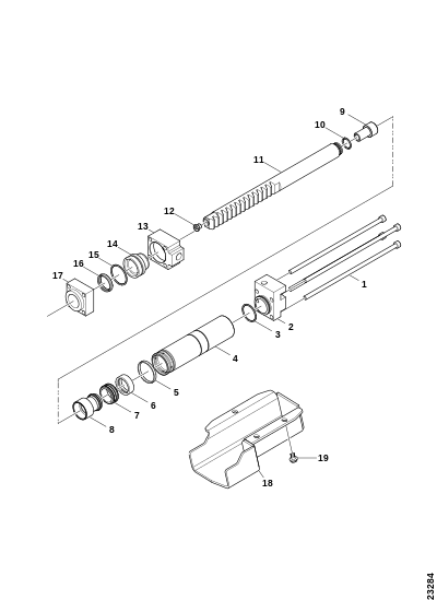 Гидроцилиндр пилы