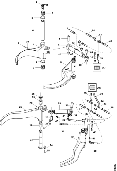 Ножи сучкорезки и оси