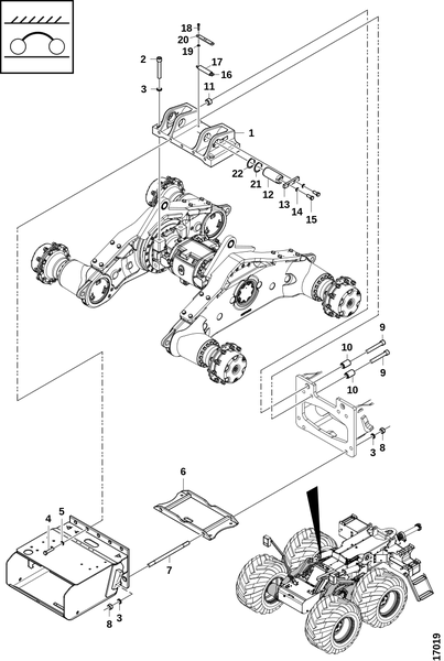 Основание манипулятора и крепление тележки