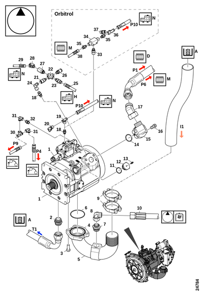 Гидравлический насос A11V LO210 "C"