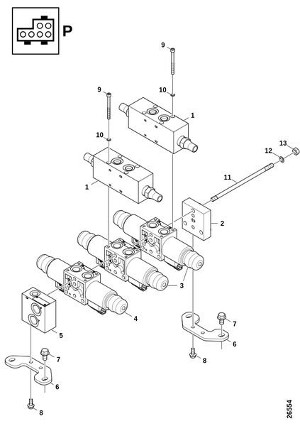 Клапан кабины "P"