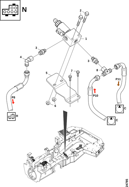 Соединения, клапан LS "N"