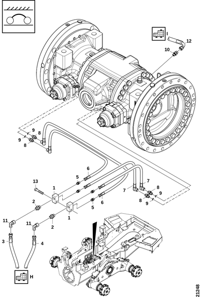Соединения, тормоза и дифференциалы, задняя ось
