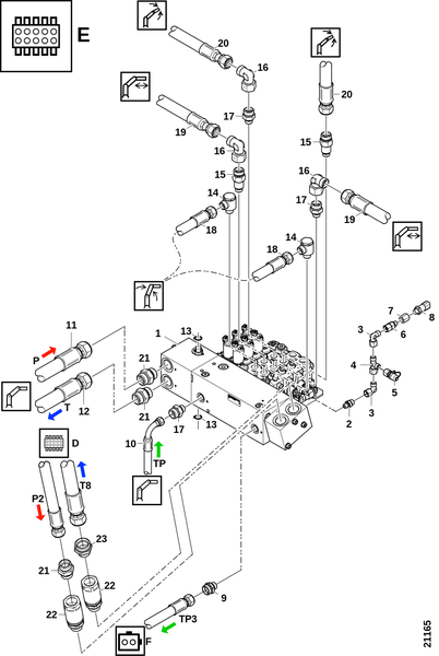 Клапан манипулятора "E"