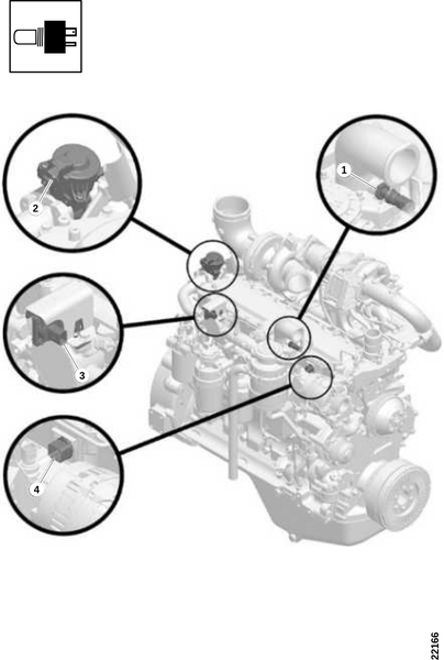 Датчик, правая сторона