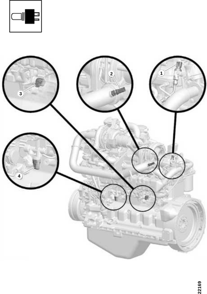 Датчик, левая сторона
