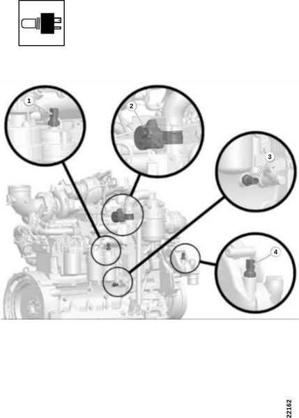 Датчик, правая сторона