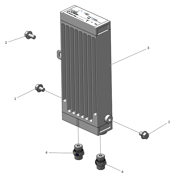 Комплект, охладитель топлива — Запасные части