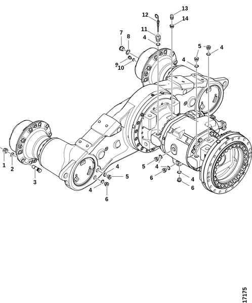Ось тележки передняя (BOE98)