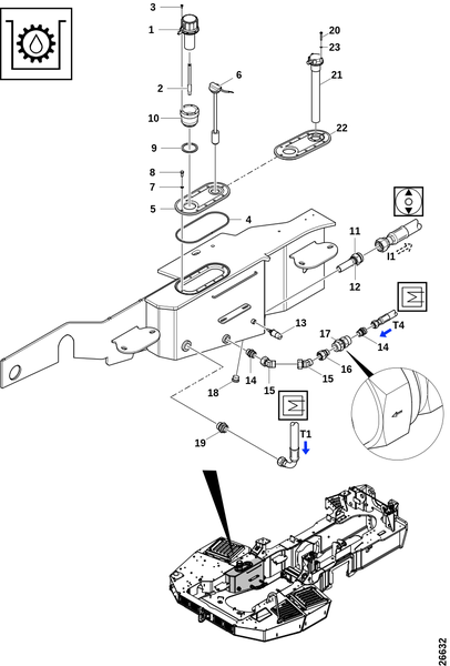 Гидравлический масляный бак