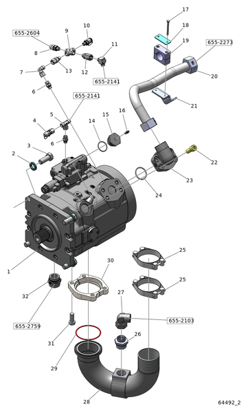 Гидравлический насос A15VO210