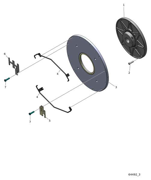 Крепление насоса