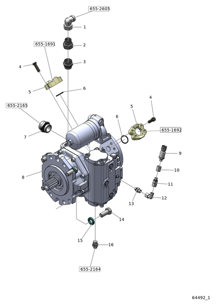 Насос трансмиссии A4VG110