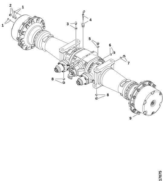 Одиночная ось, задняя (BOE87)