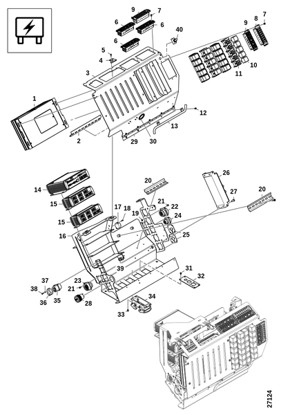 Распределительная коробка, кабина