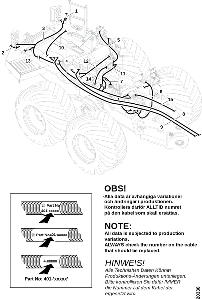 Электропроводка задней рамы