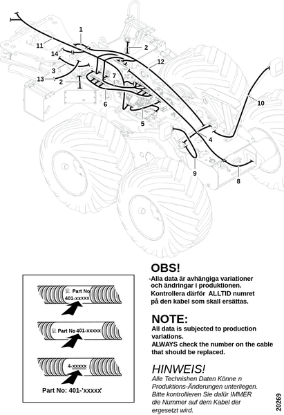 Электропроводка передней рамы