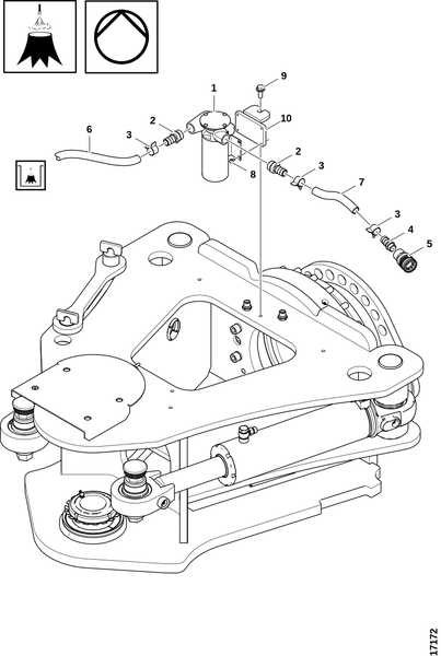 Применение системы распыления на пни, заправка