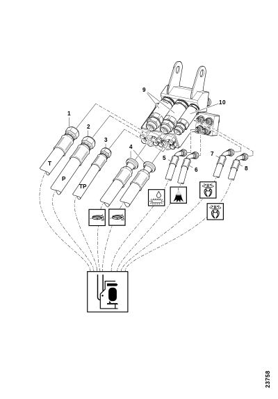 Шланги, харвестерная головка SP461
