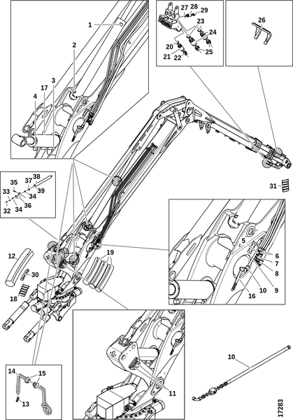 Шланги, манипулятор RC185