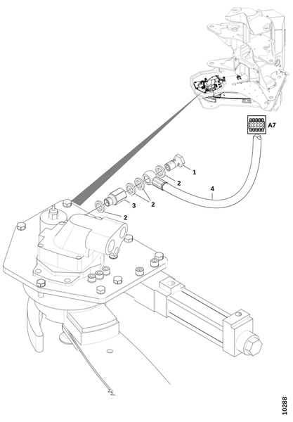 Шланги, натяжитель цепи