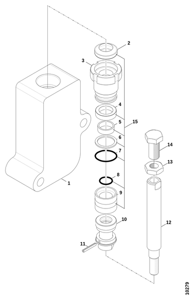 Гидроцилиндр, устройство измерения длины s.–7 № 10