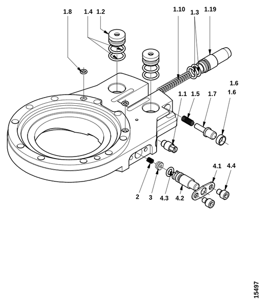 Натяжитель цепи, пилотный клапан