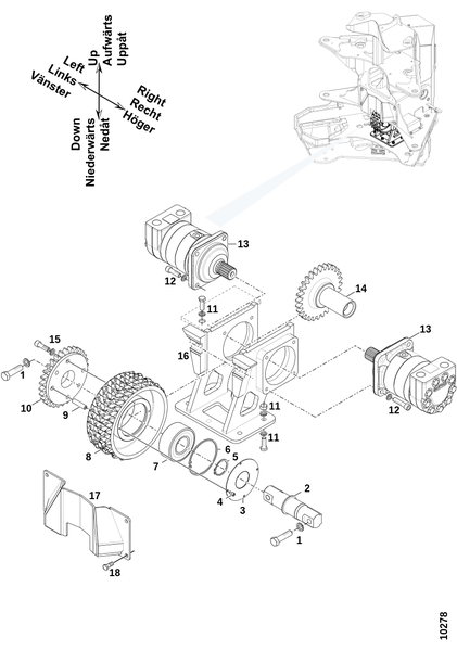 Нижние подающие колёса