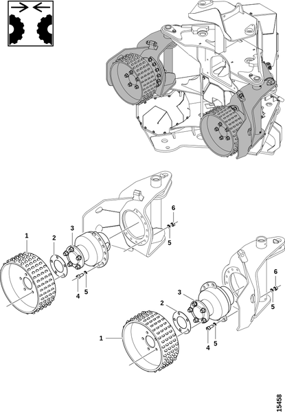 Верхние подающие колёса