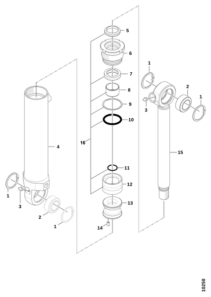 Качающийся рычаг, гидроцилиндр