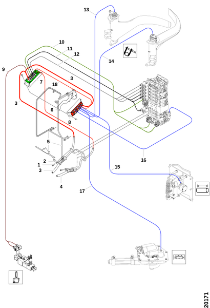 Электропроводка, электроника и датчик