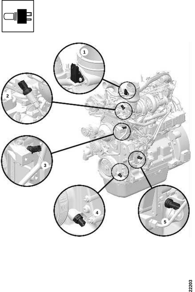 Датчик, левый