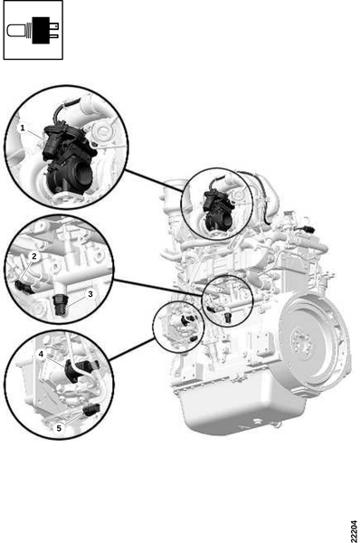 Датчик, левый