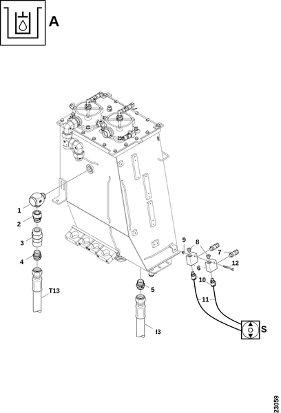 Гидравлический масляный бак "A"