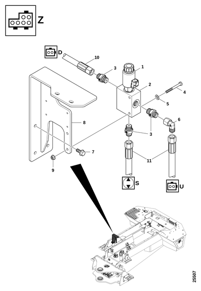 Свободноходный клапан (Блок навесного оборудования)