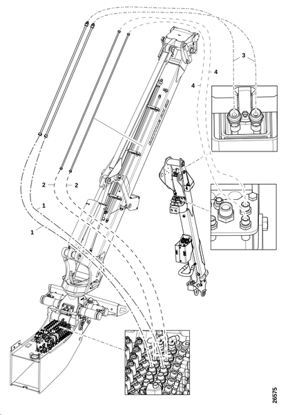 Шланги, блок удлинения и ротатор
