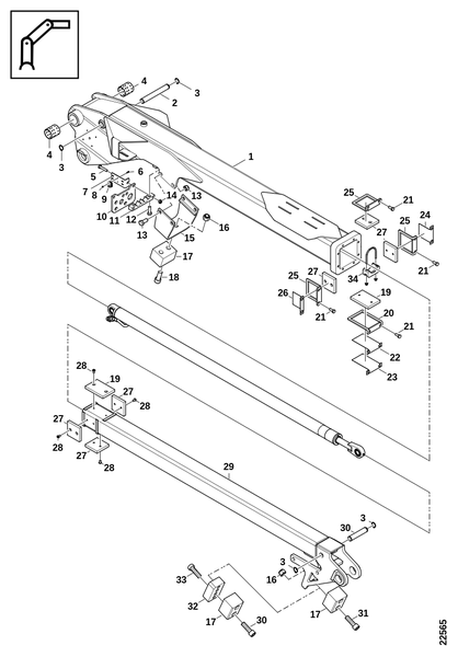 Блок удлинения 1,4м RK50