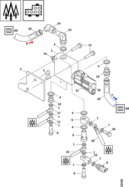 Блок клапанов