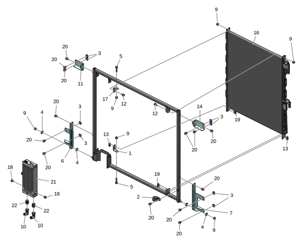 Рама конденсатора