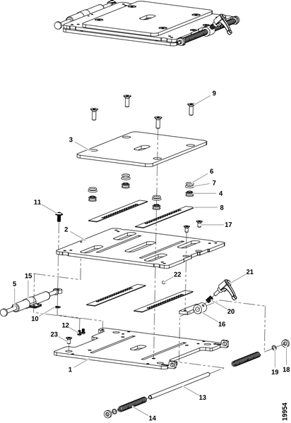 Плановый демпфер, двухсторонний