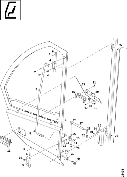 Дверь, левая
