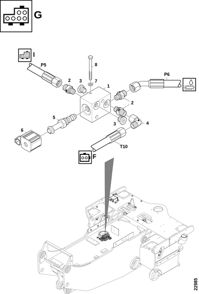Клапан, смазка цепи "G"